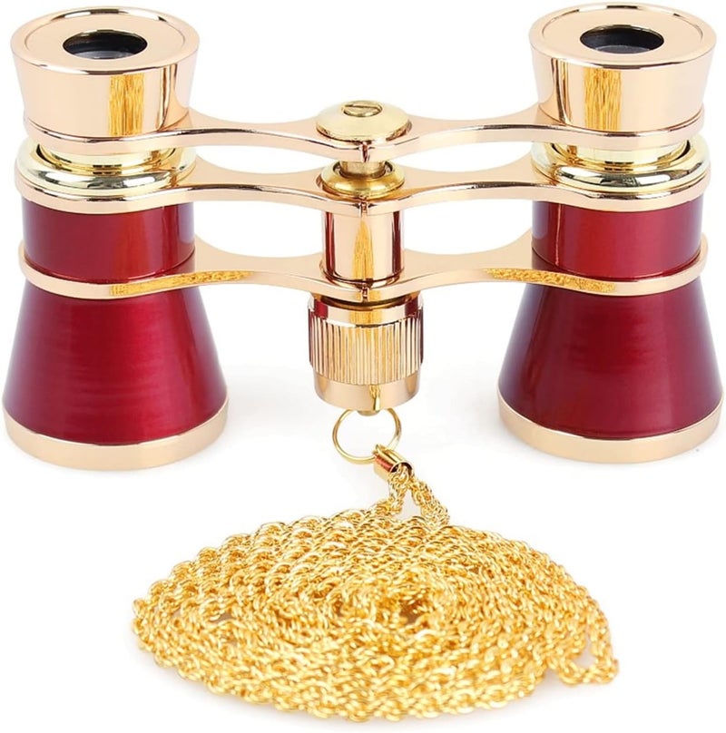 Aroncent Opera Glasses Binoculars 3X25 Mini Compact Binoculars with Chain for Adults Kids Women Vintage Theater Musical Concert - Image 3